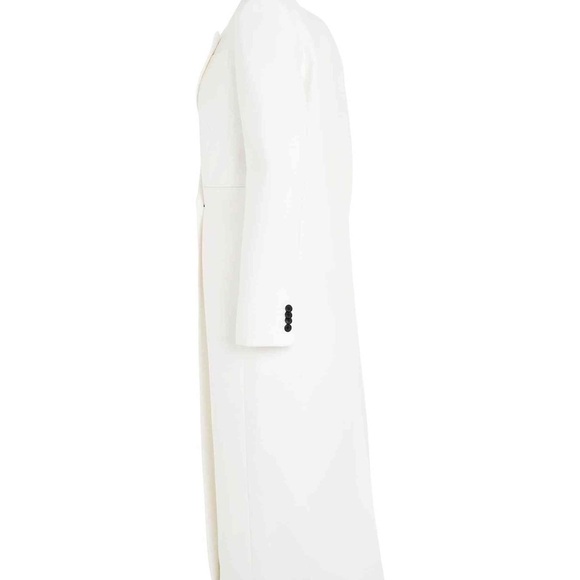KHAITE White Cobble Long Coat Size 8 NWT - Picture 4 of 16